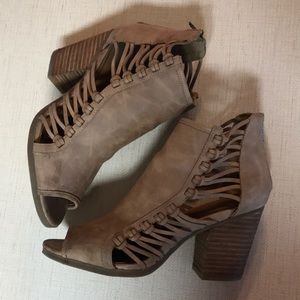 Francesca Open Toe Ankle Boots